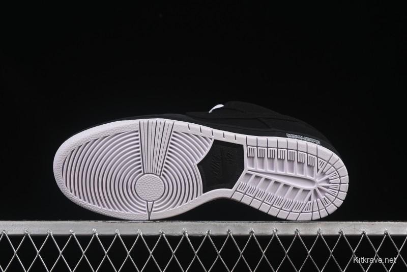 Nike SB Dunk Low Pro ISO Black Gum Rubber SB Low-Top Skateboarding Shoes - CD2563-006