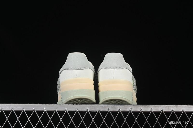 Adidas Originals Gazelle Bold JR8373 Collaboration Low-Top Sneakers with Thick Sole for Slip Resistance and Durability - JR8373