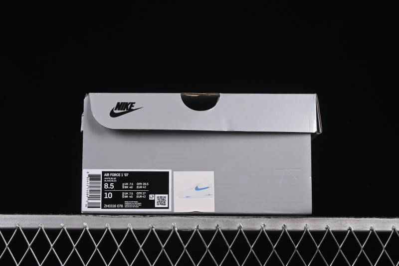 Nike Air Force 1 '07 Low Casual Sneakers with 2D Theme Gradient Sky Blue - ZH0316-076