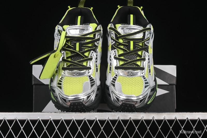 Off-White Be Right White Green Low-Top Lifestyle Casual Shoes - X.E5