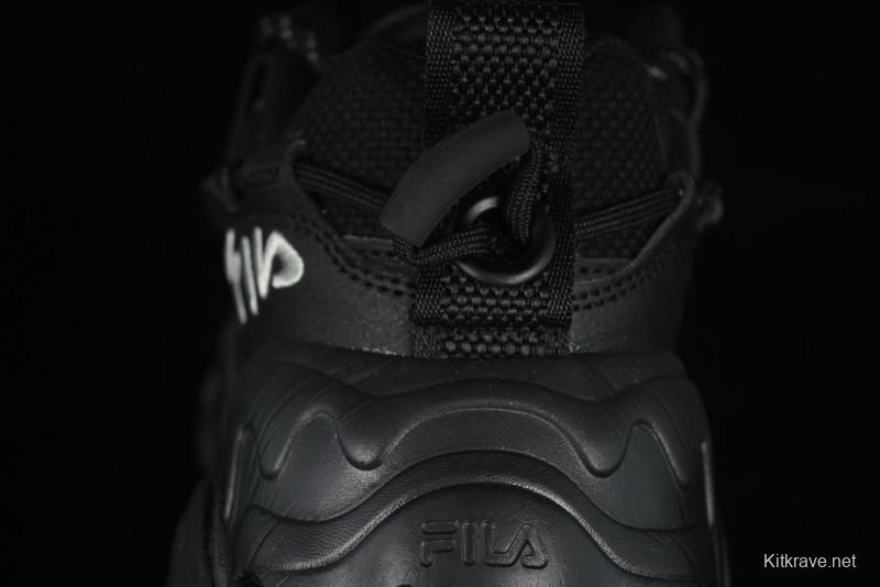 Fila Heritage Fluid Cat Paw 5.0 Retro Dad Shoes with Lace-Up Design - F12M412105FBK