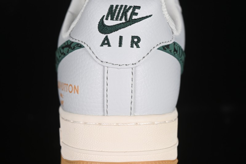 Nike Air Force 1 '07 Low LV Collaboration Green Stone Grain Gum Sole Casual Sneakers - ZH2598-306