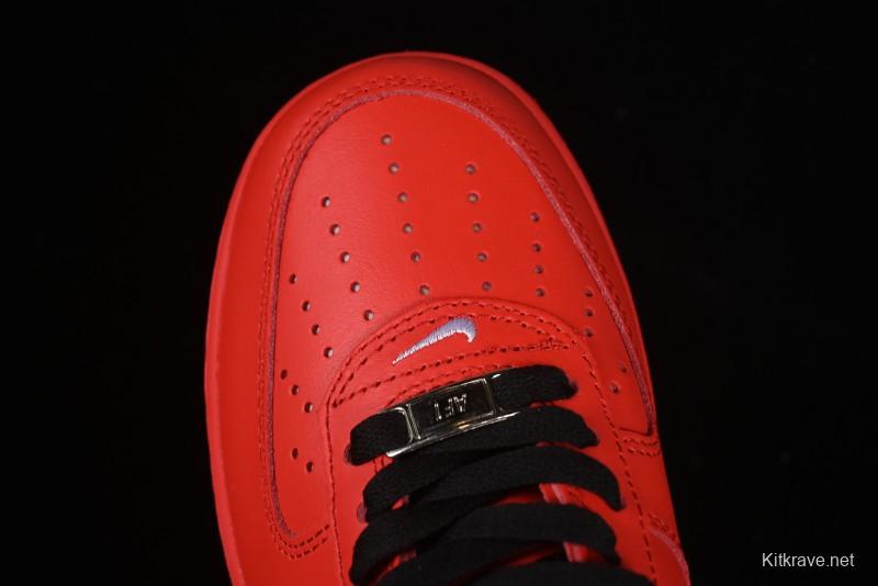 Nike Air Force 1'07 Low Watermelon Red Casual Sneakers with Full-Length Air Cushion - FD7039-600