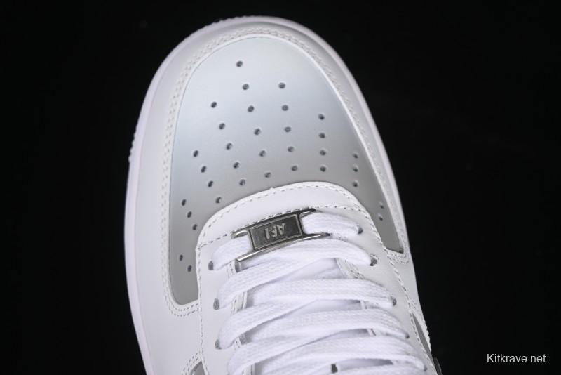 Nike Air Force 1 '07 Low Custom Official Hot Style 2D Theme White Gray Spray Paint Casual Sneakers - CW2288-111