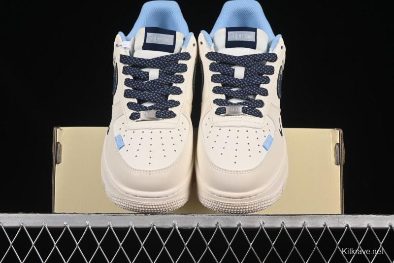 Nike Air Force 1 '07 Low Supreme Collaboration Dual-Tone Blue Label Casual Sneakers - XS1958-565