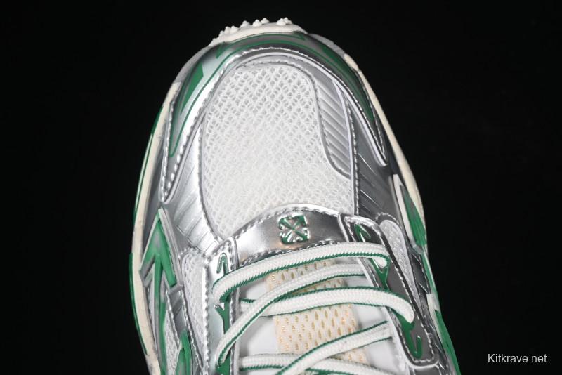 Off-White Be Right Tie-Dye Green Low-Top Lifestyle Casual Shoes - X.E5