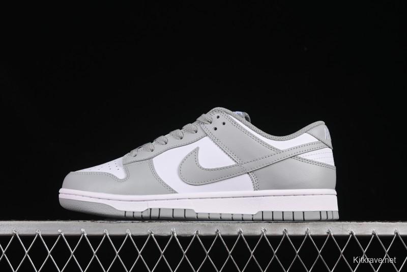 Nike SB Dunk Low White Grey Low-Top Casual Skate Shoes - HF5441-105