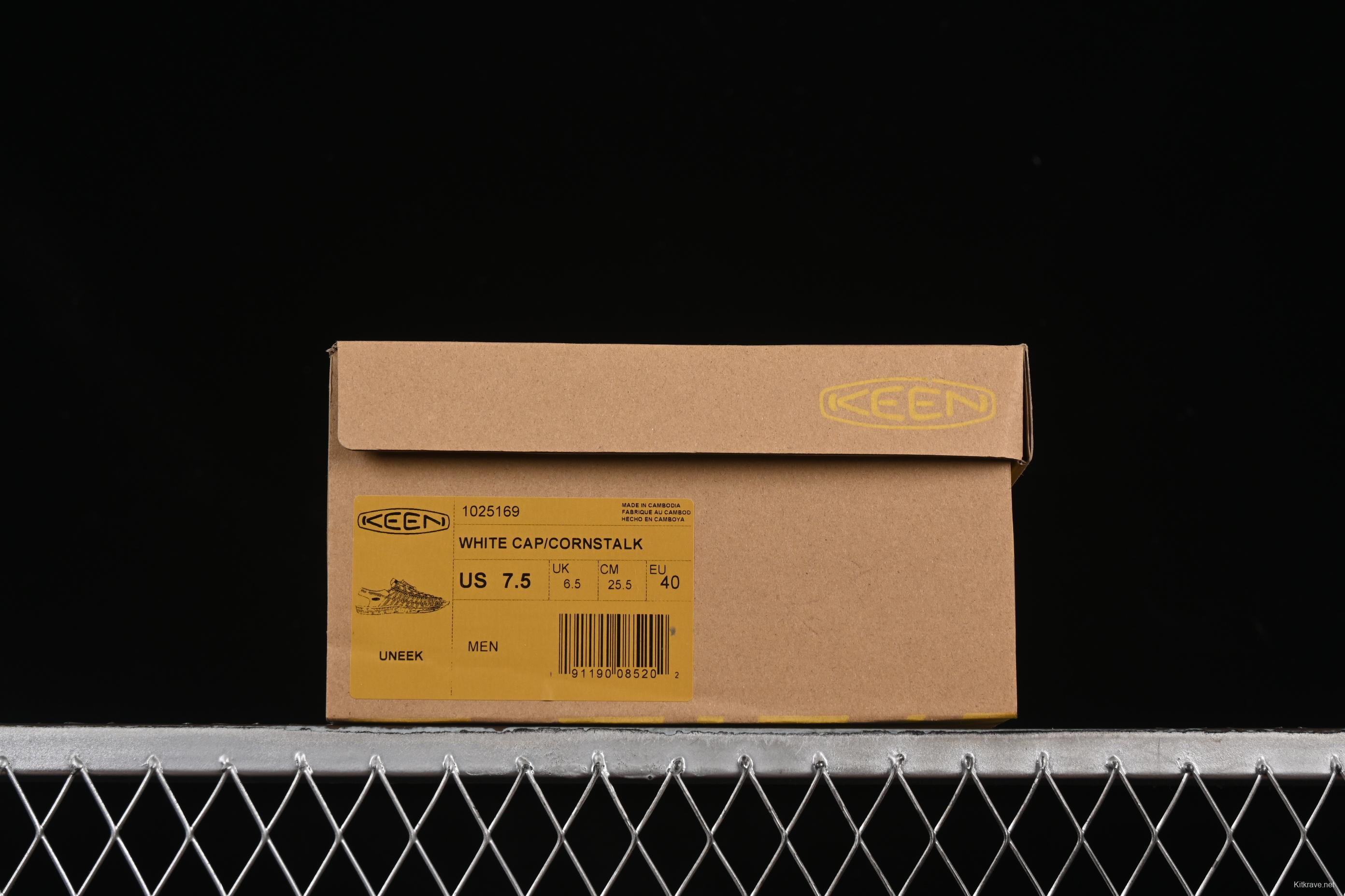 Keen Uneek Flat-M Woven Stretch Outdoor Water Sports Sandals - 1025169 WHITE CAP