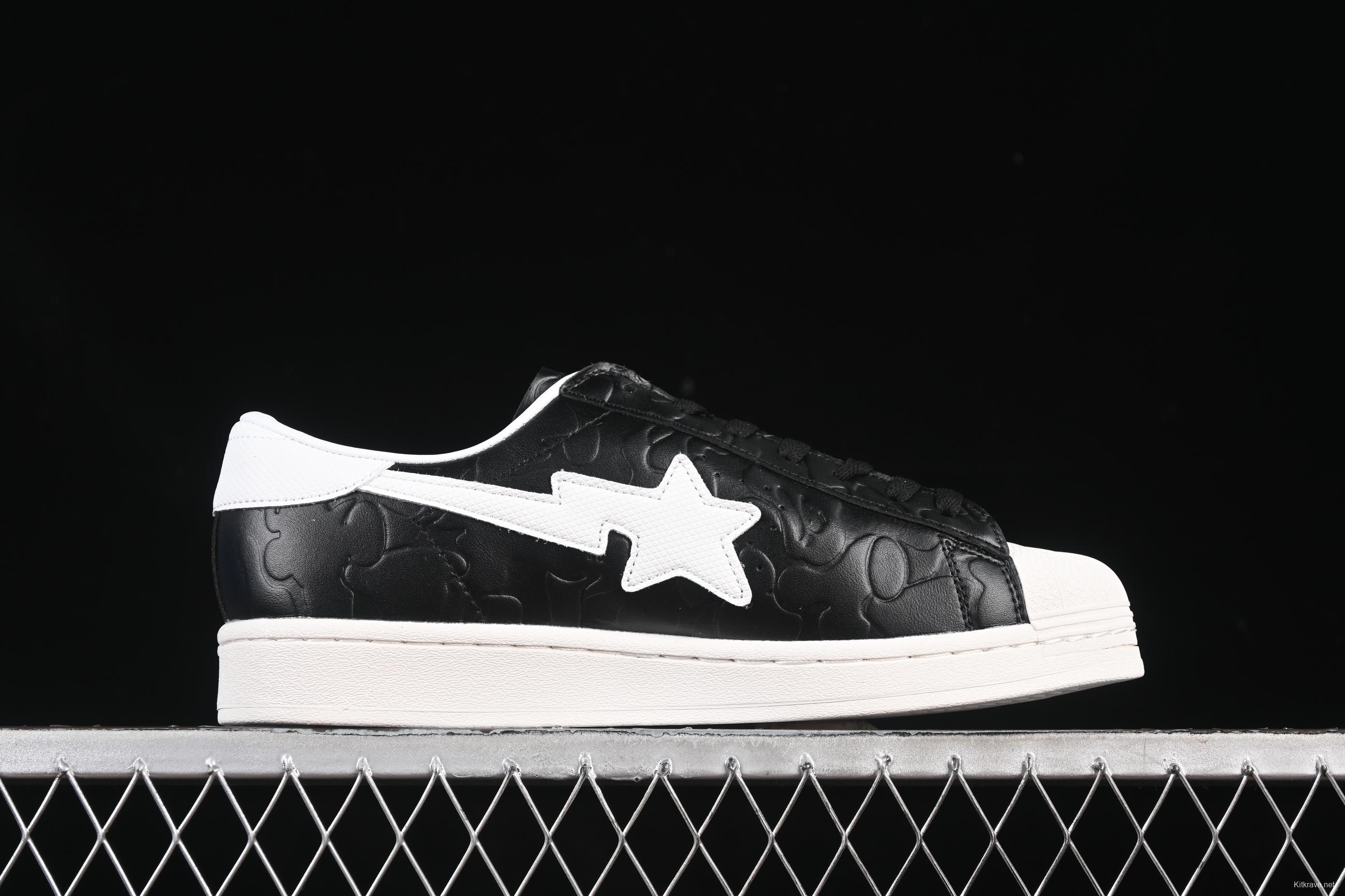 Bape x Adidas Superstar Shell Toe Casual Sneakers - JQ3666