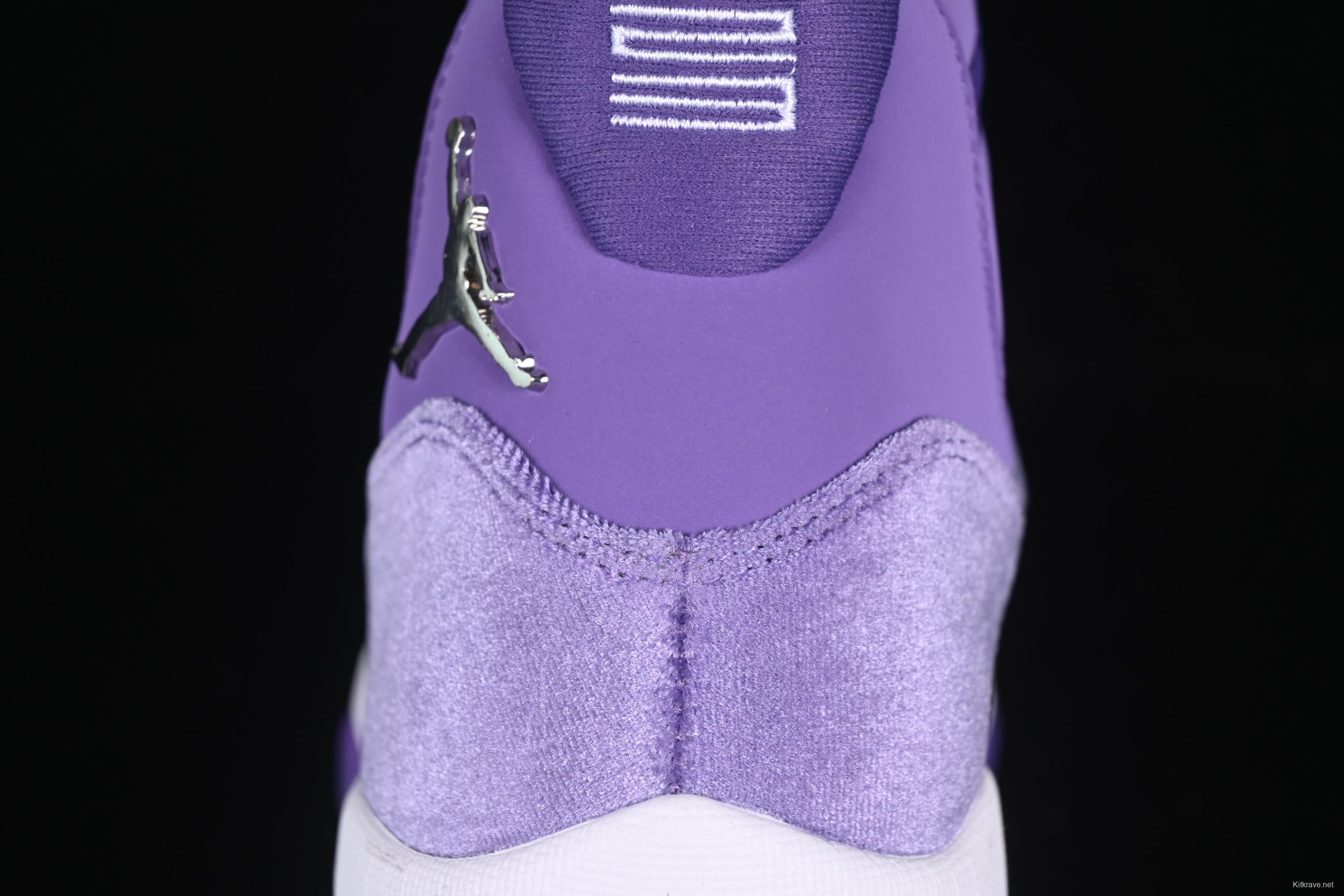 Nike Air Jordan 11 Retro CT8012-555 Basketball Shoes in Lavender Corduroy