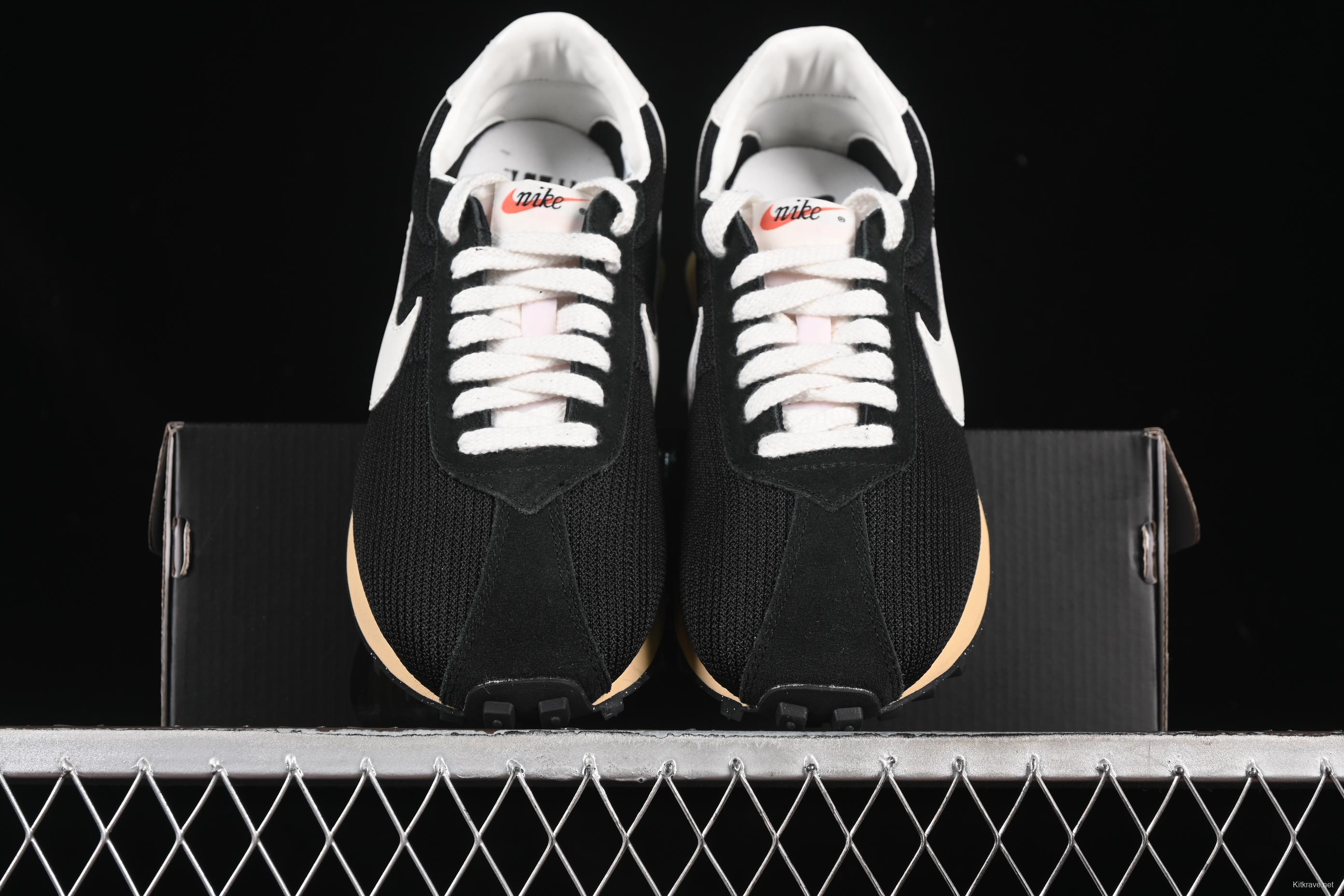 Nike Stussy Roshe Run LD-1000 Comfortable Versatile Non-Slip Wear-Resistant Waffle Low-Top Casual Running Shoes - HM0950-001