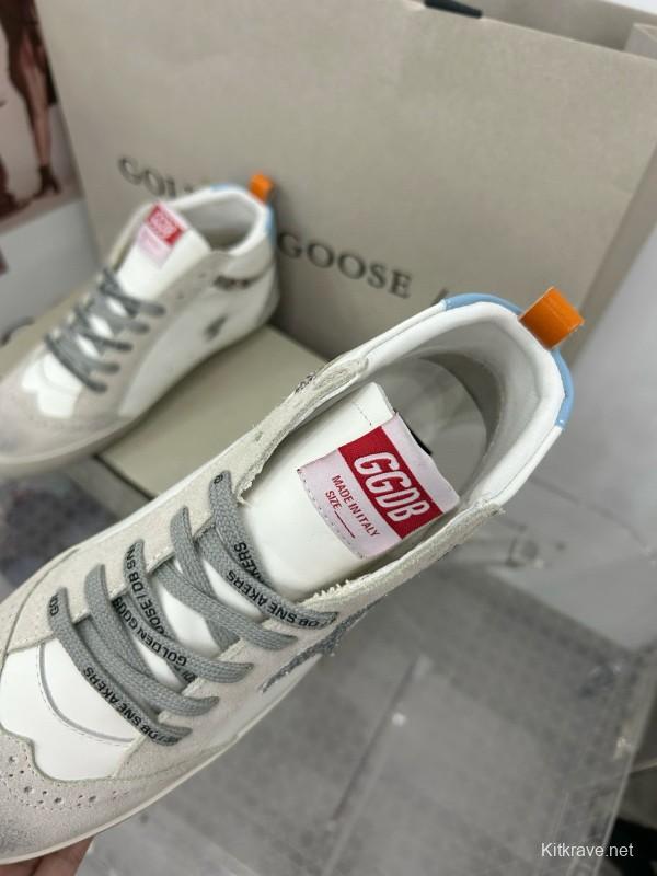 2024 Unisex GGDB White Grey Suede Leather High-Top Sneakers MJ00300