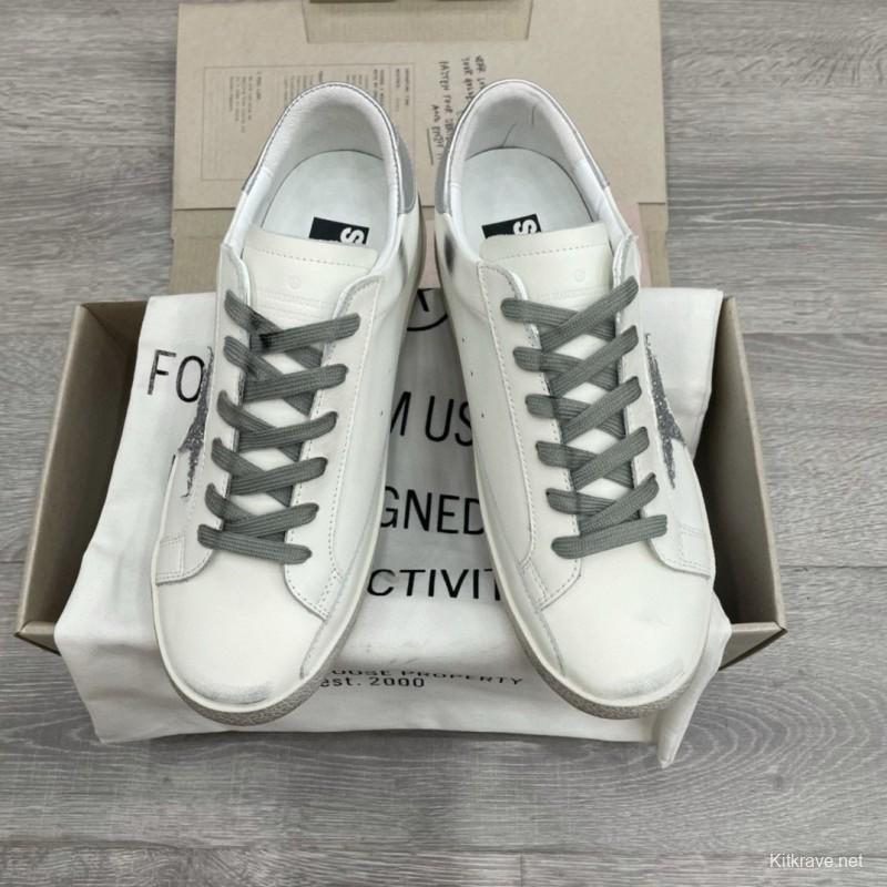 2025 Men GGDB White Grey Leather Sneakers SUPER STAR