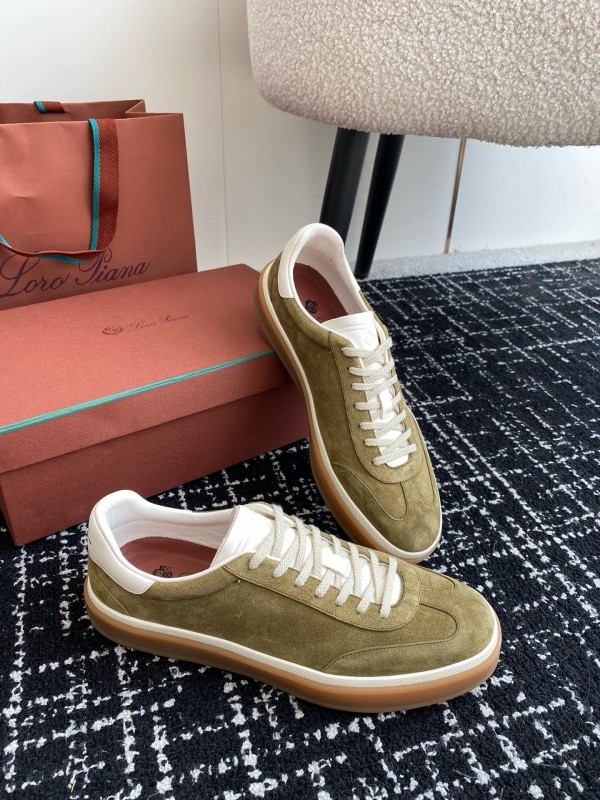 2024 Unisex LP Beige Suede Leather Sneakers MJ00320