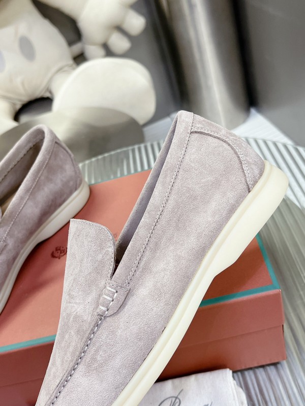 2025 Men Le Parmentier Grey Suede Loafers LY00260