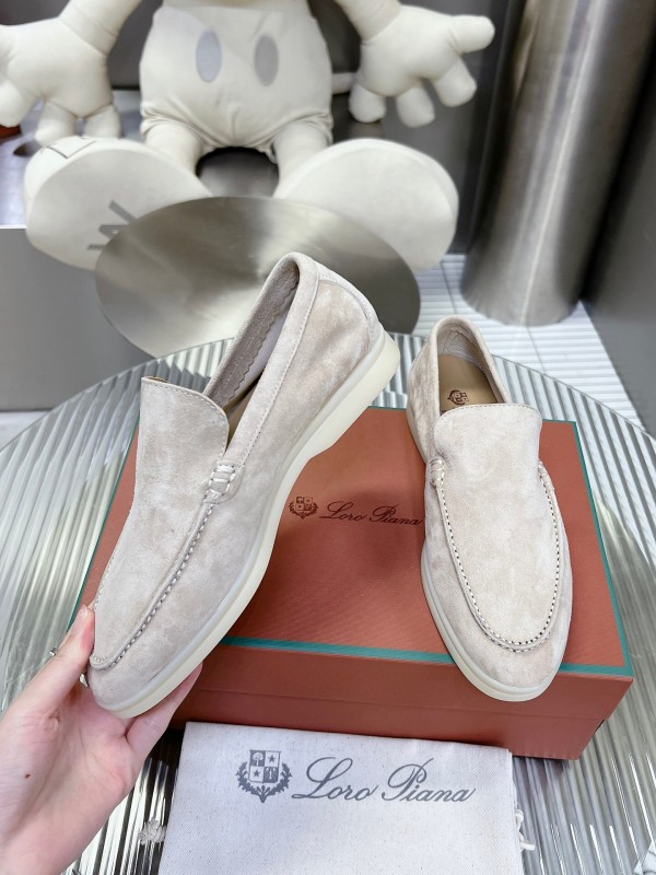 2025 Men LP Beige Suede Loafer LY00260