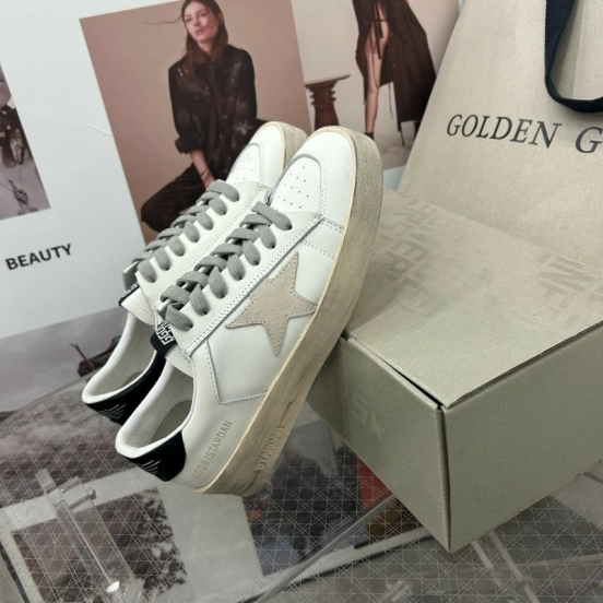 2024 Unisex GGDB White Grey Leather Sneakers MJ00260
