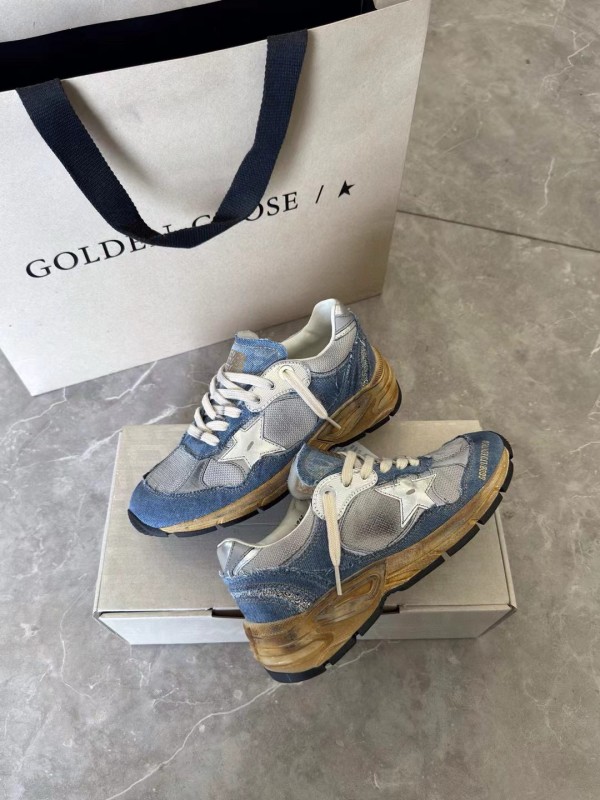 2024 Unisex GGDB Grey Blue Mesh Suede Sneakers