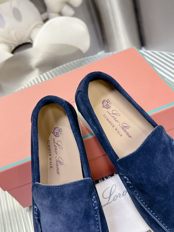 2024 Men Le Parmentier navy suede loafers