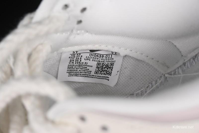 Nike SB Dunk Low White Light Purple Embossed Low-Top Casual Skate Shoes IH0639-011