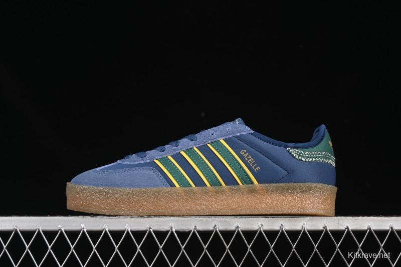 Adidas Originals Gazelle S By JR5408 Clot Collaboration Platform Casual Slip-Resistant Wear-Resistant Low-Top Sneakers