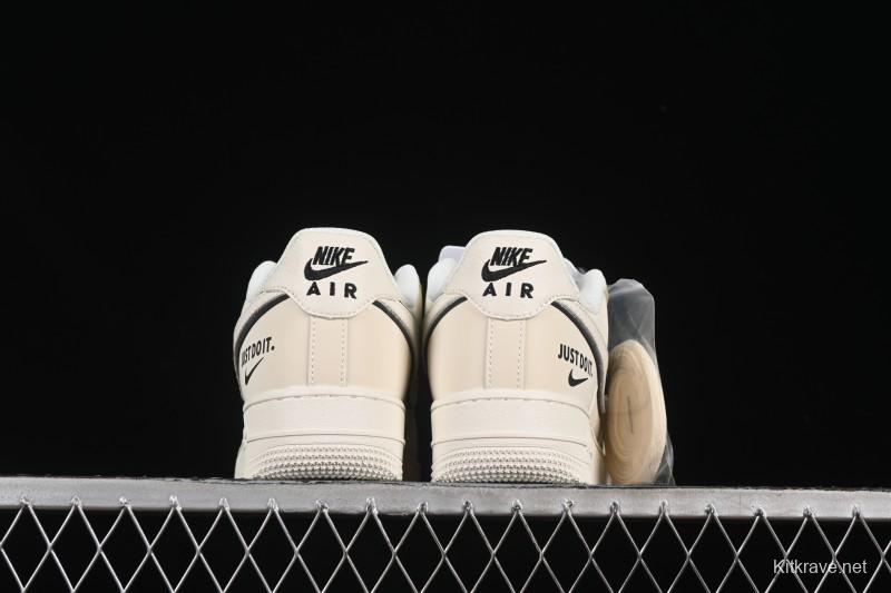 Nike Air Force 1 '07 Low Just Do It Gray Blue Denim Casual Sneakers - CS5288-012