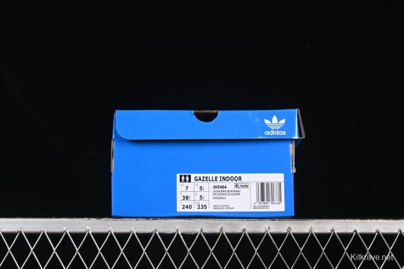 Adidas Originals Gazelle Indoor Retro Casual Slip-Resistant Wear-Resistant Low-Top Skate Shoes - JH5404