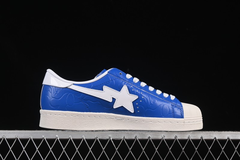 Adidas Bape Superstar Casual Skate Shoes - JR2702