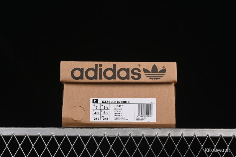 Adidas Originals Gazelle Indoor Retro Casual Slip-Resistant Wear-Resistant Low-Top Skate Shoes - JH5417
