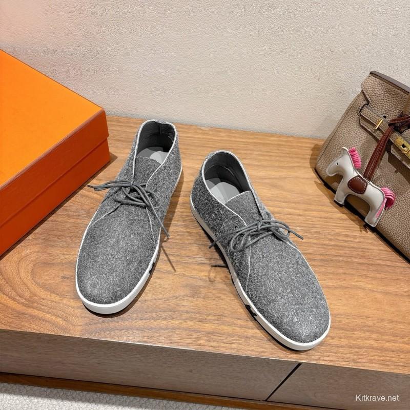 2025 Unisex H Grey Felt Boots AS00380