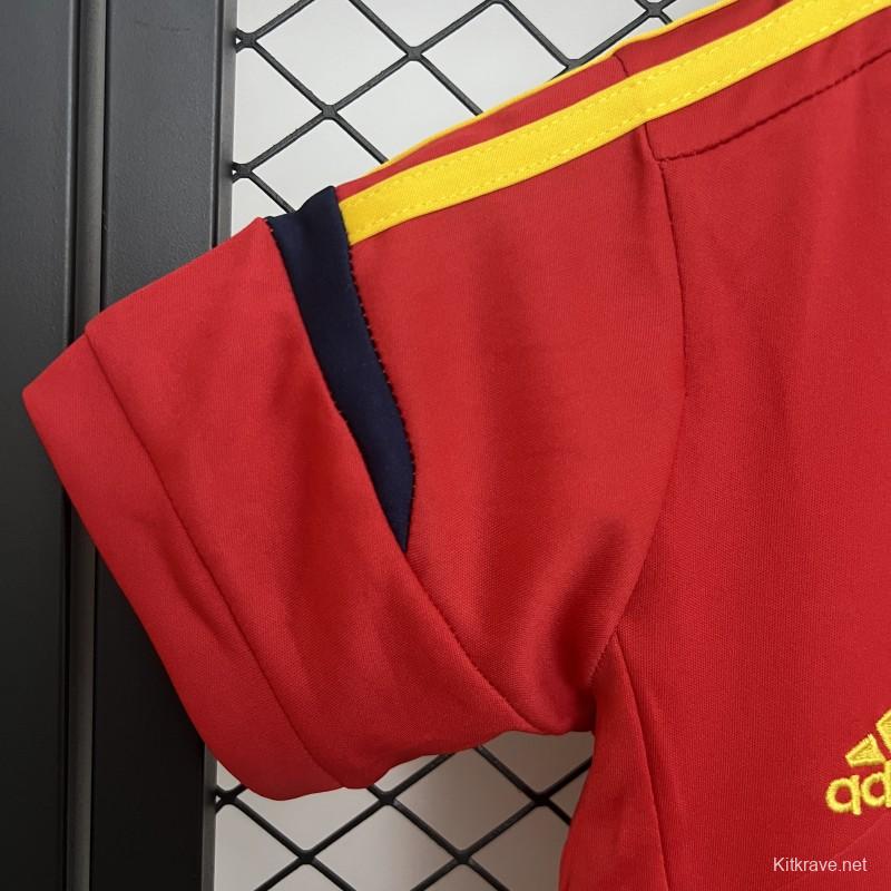 2012 Kids Spain Home Size 16-28 Jersey