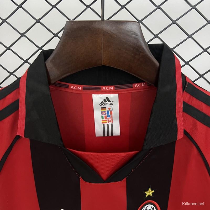 Retro 98/99 Kids AC Milan Home Size 16-28 Jersey