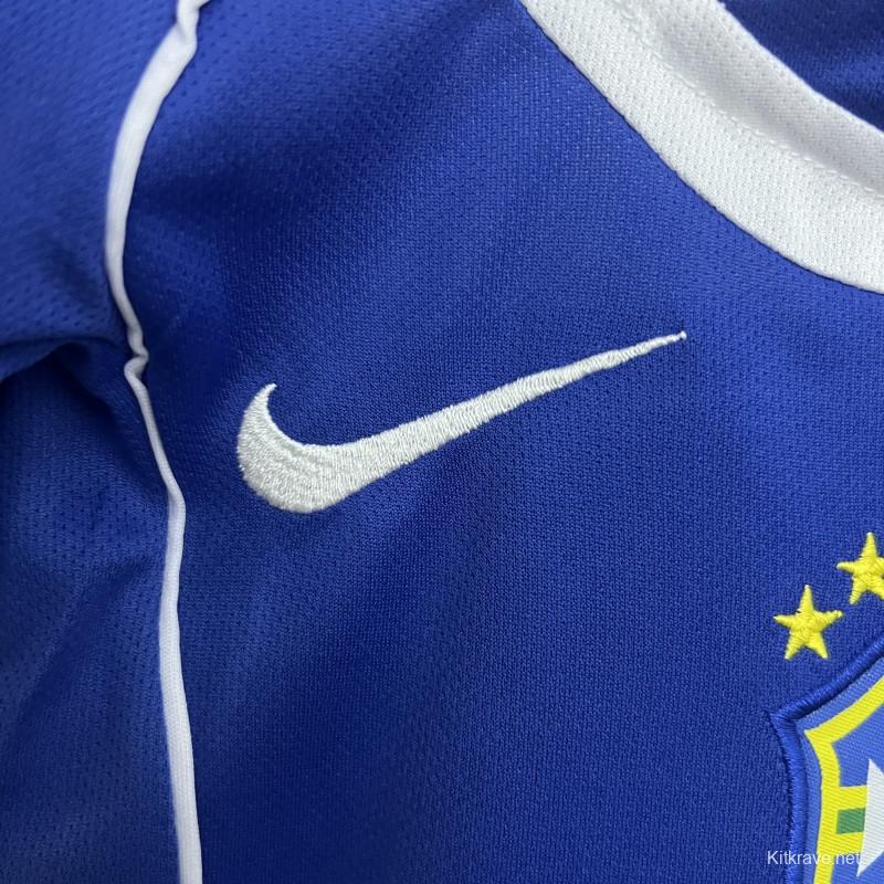 2004 Kids Brazil Away Size 16-28 Jersey