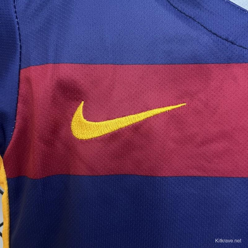 15/16 Kids Barcelona Home Size 16-28 Jersey