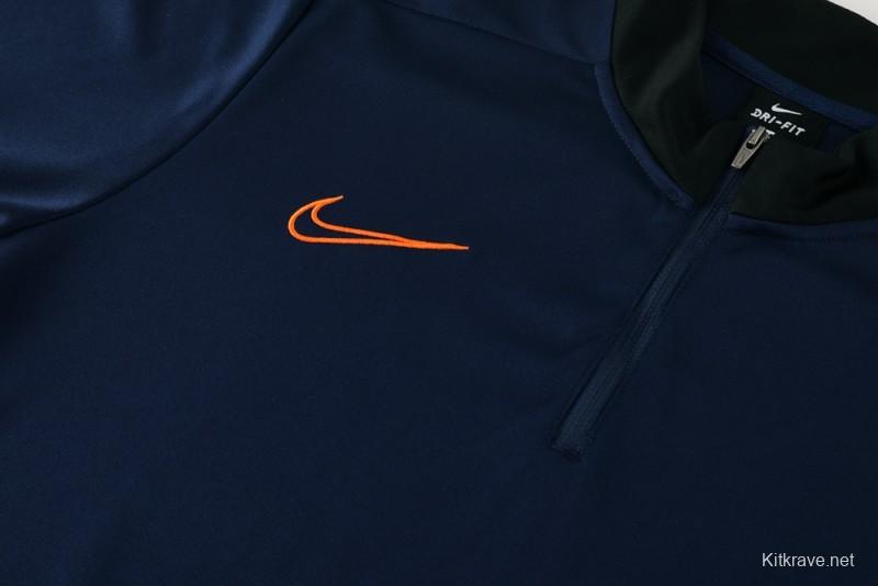 2025 Nike Navy Full Hoodie Zipper Jacket +Long Pants