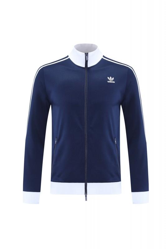 2025 Adidas Original Navy Full Hoodie Zipper Jacket +Long Pants