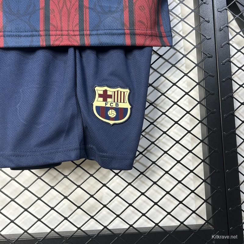 25/26 Kids Modernist FC Barcelona Polo Long Sleeve Jersey