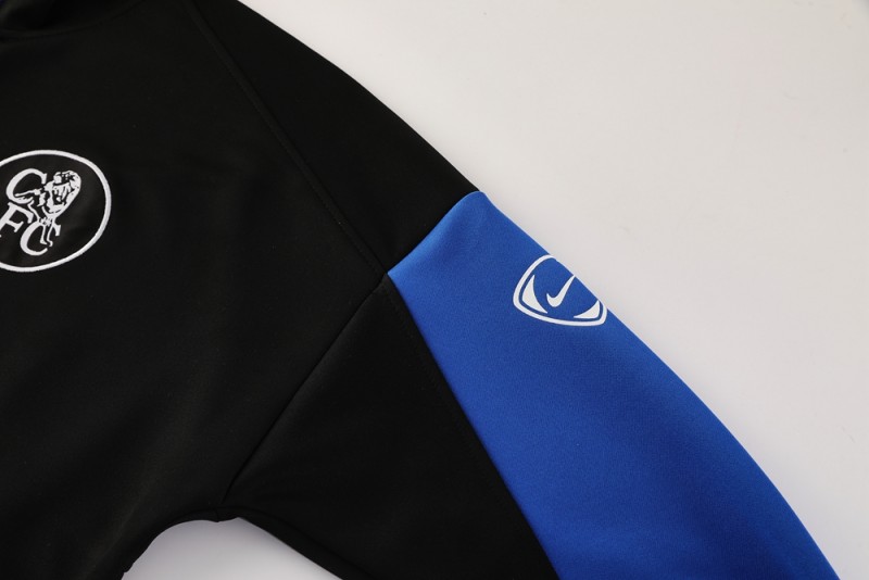 25/26 Chelsea Black/Blue Full Zipper Jacket +Long Pants
