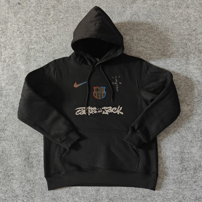 25/26 Barcelona Black Cactus Jack Hoodie -7 Colors