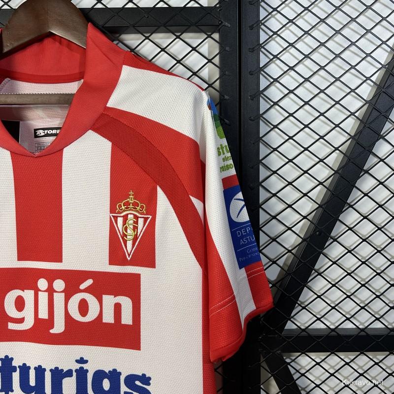 08/09 Retro Sporting Gijon Home Jersey