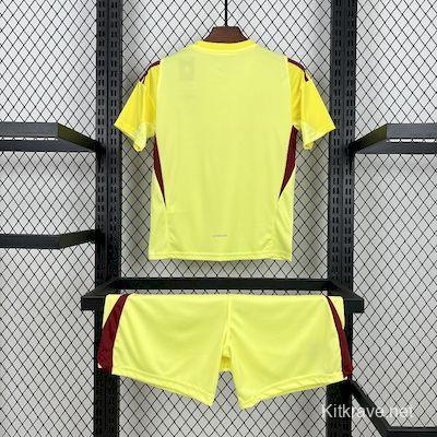 2025/26 Kids Real Madrid Yellow Goalkeeper Kit