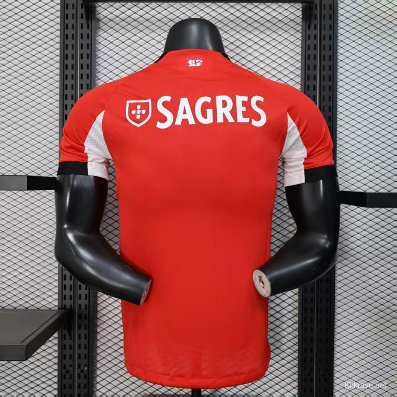 Player Version 25/26 Benfica Home Jersey