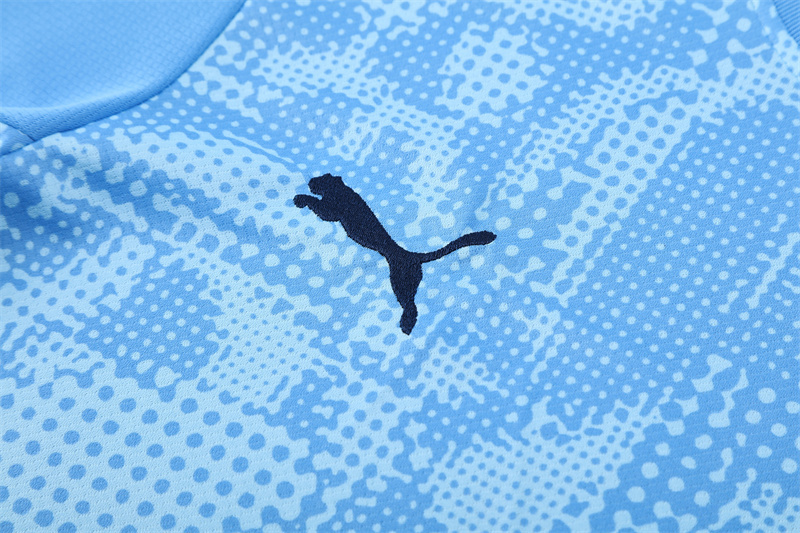 25/26 Manchester City Light Blue Camouflage with XS Short Sleeve+Soccer Shorts