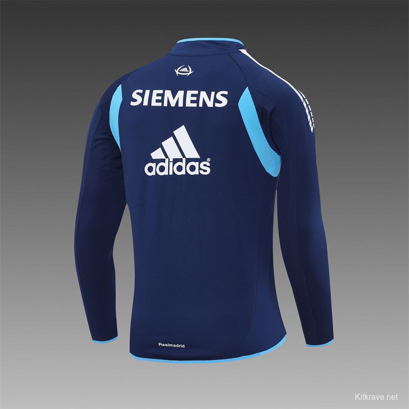 Retro 05/06 Real Madrid Royal Blue Half Zipper Jacket