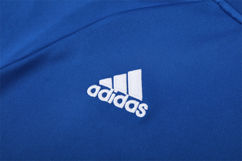 Retro 13/14 Real Madrid Color Blue Half Zipper Jacket