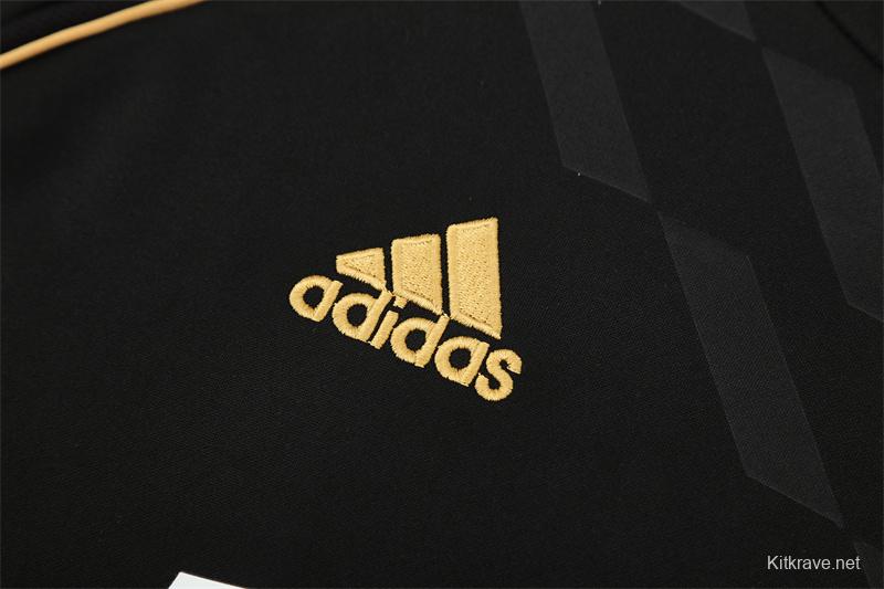 Retro 11/12 Real Madrid Black Half Zipper Jacket