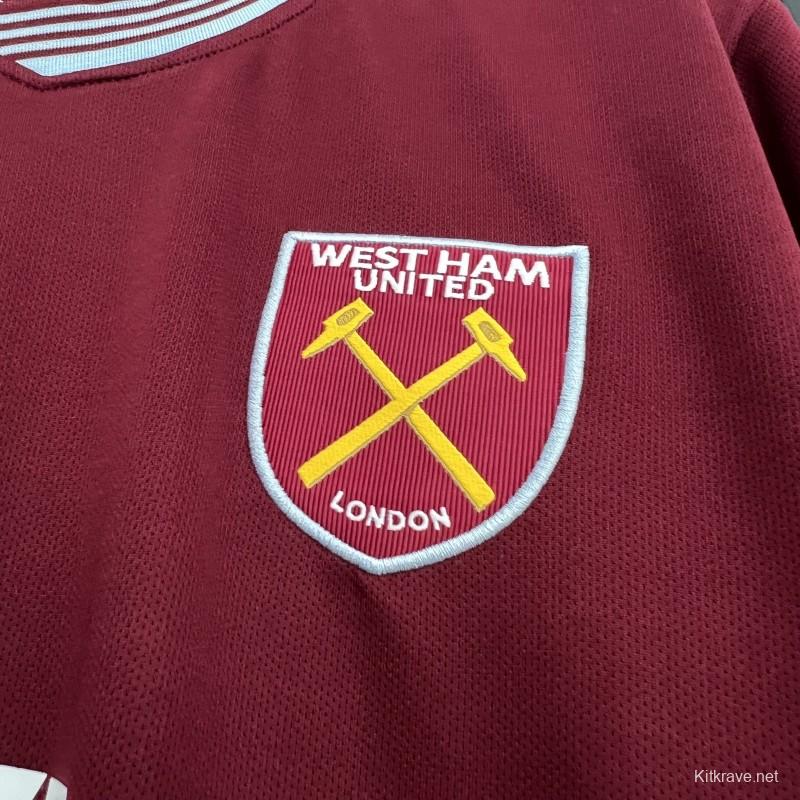 25/26 West Ham United Home Jersey