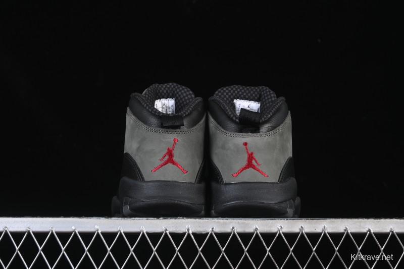 Nike Air Jordan 10 Retro Shadow Grey Basketball Shoes - HJ6779-001