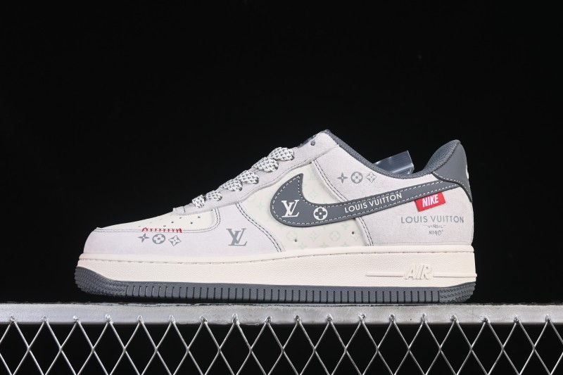 Nike Air Force 1 '07 Low LV Collaboration Grey Hook Woven Label Casual Sneakers - CX5050-Y25