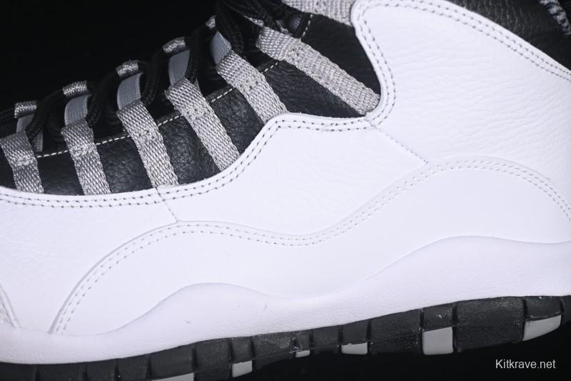 Nike Air Jordan 10 Retro Light Steel Grey Basketball Shoes - HJ6779-104